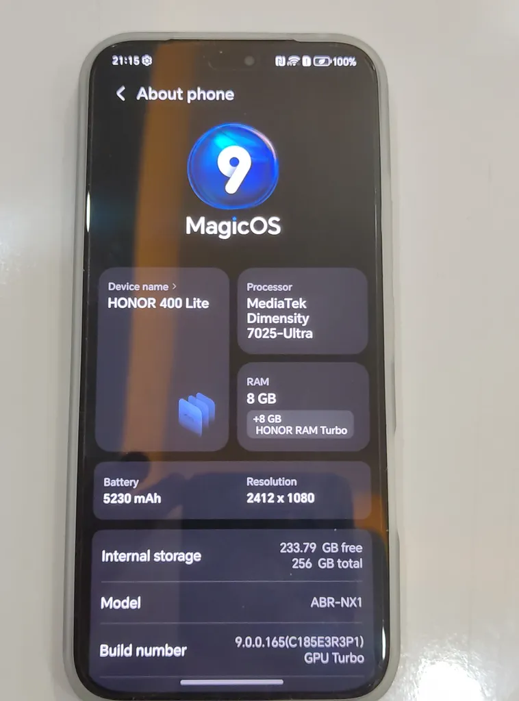 گوشی موبایل آنر مدل 400 Lite دو سیم کارت ظرفیت 256 گیگابایت و رم 8 گیگابایت