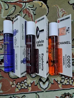 عطر جیبی مردانه سوئیس آرمی مدل s 500 حجم 35 میلی لیتر مجموعه 3 عددی