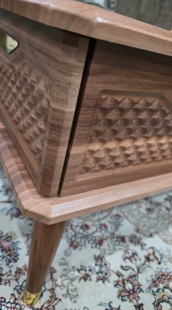 میز جلومبلی میز چوب مدل لاکچری مجموعه 4 عددی