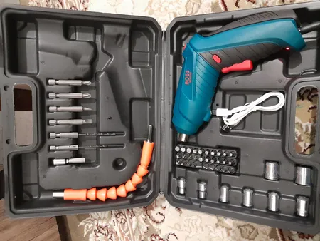 دریل پیچ گوشتی شارژی باس مدل LIFE_STYLE مجموعه 47 عددی