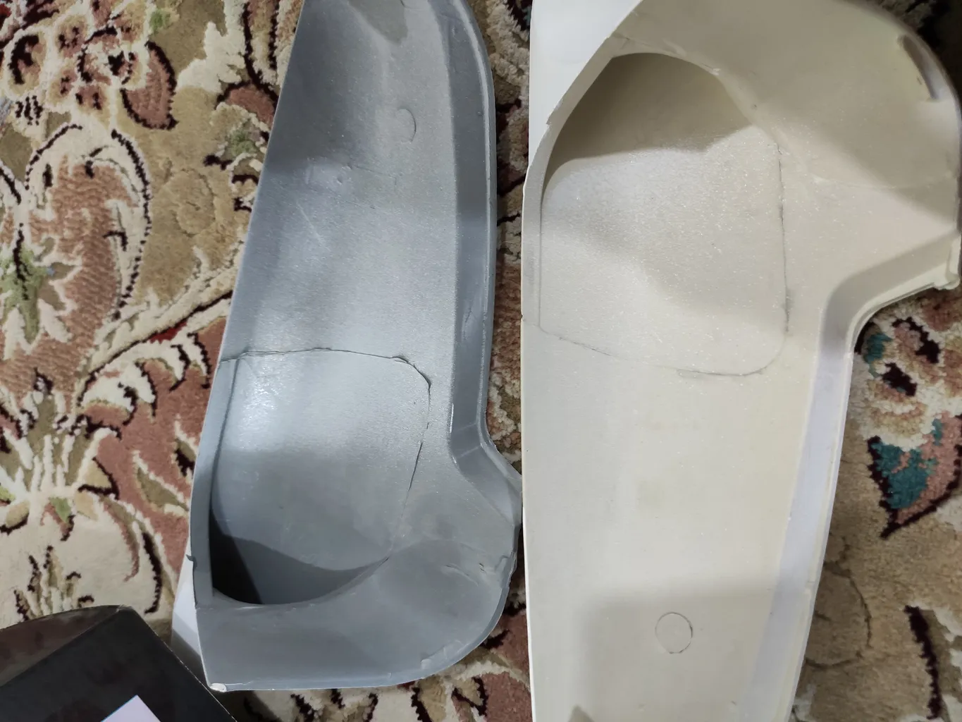 قاب رو آینه خودرو مدل خفاشی کد SEF-KHO مناسب برای پژو پارس بسته 2 عددی