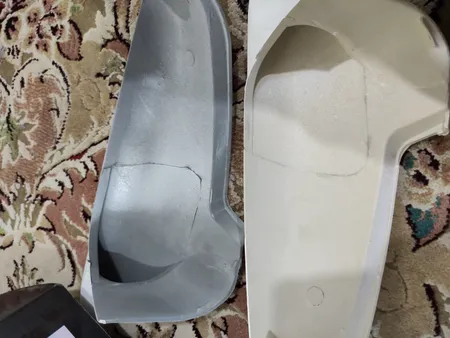 قاب رو آینه خودرو مدل خفاشی کد SEF-KHO مناسب برای پژو پارس بسته 2 عددی