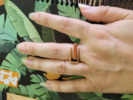 انگشتر طلا 18 عیار زنانه جواهری سون مدل 3347