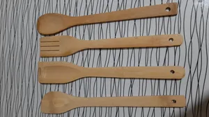 تجریه خرید سرویس 4 پارچه کفگیر و چنگال بامبو مدل KS1