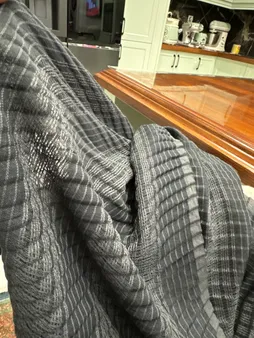 شال زنانه مدل پلیسه حصیری