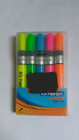 ماژیک علامت گذار پلیکان مدل هرون TEXTO بسته 5 عددی