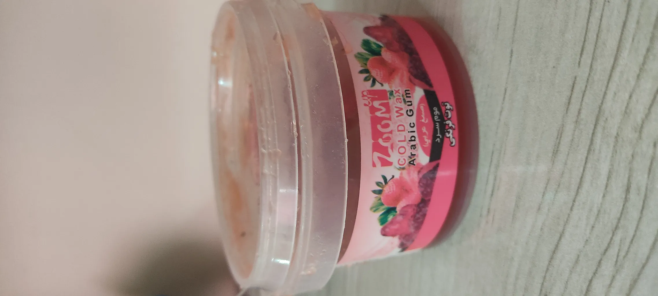 موم موبر زوم آپ مدل صمغ عربی توت فرنگی وزن 300 گرم