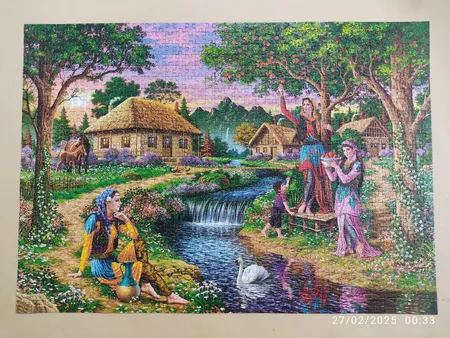 پازل 1000 تکه ایران طرح دهکده زیبا مدل AP-357