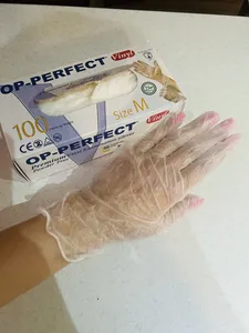 تجریه خرید دستکش وینیل اپی‌پرفکت مدل پریمیوم سایز مدیوم بسته 100 عددی