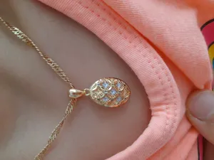 تجریه خرید آویز گردنبند طلا 18 عیار زنانه طلای مستجابی مدل آوا کد 6762