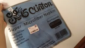 تجریه خرید دستمال نظافت خودرو کلینتون مدل سوپر میکروفایبر کد GSM600-6003