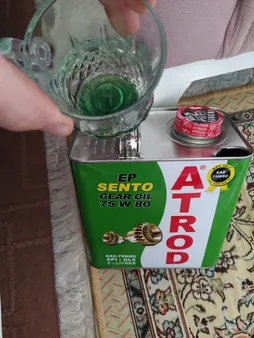 روغن گیربکس خودرو آترود مدل 75w80 Sento حجم 2.5 لیتر