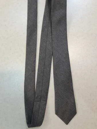 کراوات مردانه هکس ایران مدل KT-Gray01