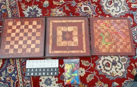 بازی فکری منچ و شطرنج مدل فروردین