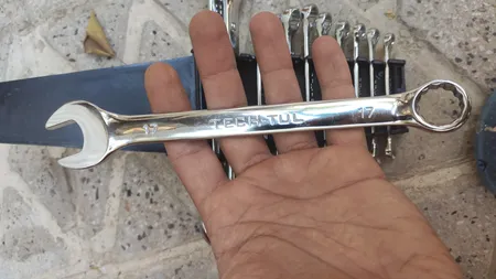 آچار یکسر تخت یکسر رینگی تک تول مدل 6-22 مجموعه 12 عددی