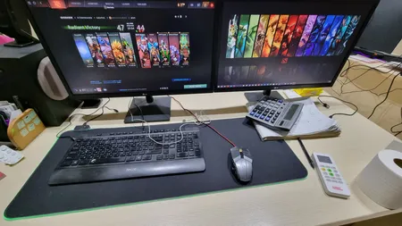 ماوس پد مخصوص بازی مدل RGB 80x30