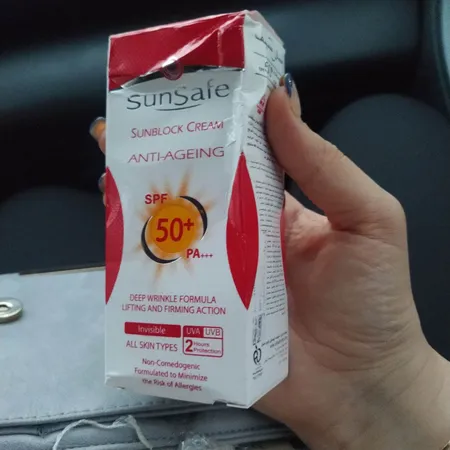 کرم ضدآفتاب و ضدچروک سان‌سیف، حجم 50 میلی‌لیتر