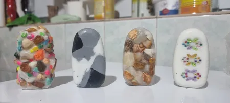 پارافین جامد شمع مدل کریستالی وزن 700 گرم