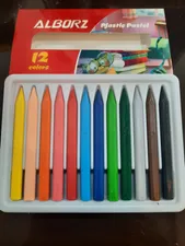 تجریه خرید پاستل روغنی 12 رنگ البرز مدل گربه ملوس