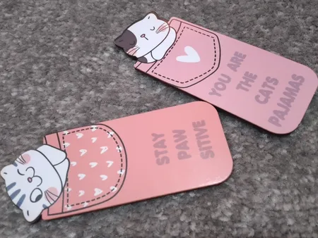 نشانگر کتاب باروچین مدل گربه های با مزه کد bk-12 بسته 4 عددی