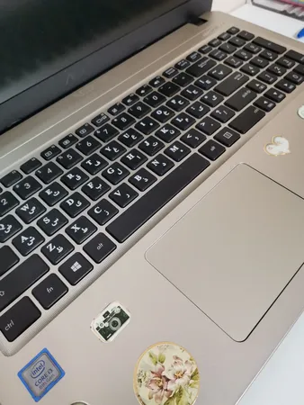 برچسب حروف فارسی کیبورد طرح چرم مدل XP