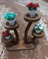 استند گلدان چوبی کد 002