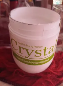 تجریه خرید ماسک مو کریستال مدل بدون آبکشی مناسب موهای خشک و آسیب دیده حجم 500 میلی لیتر