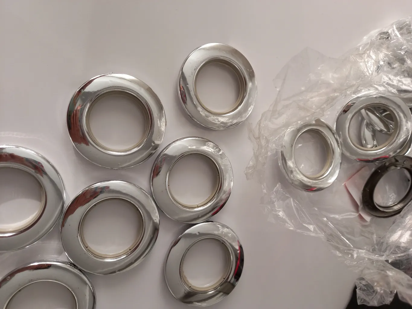 حلقه پرده مدل پانچ بسته 25 عددی