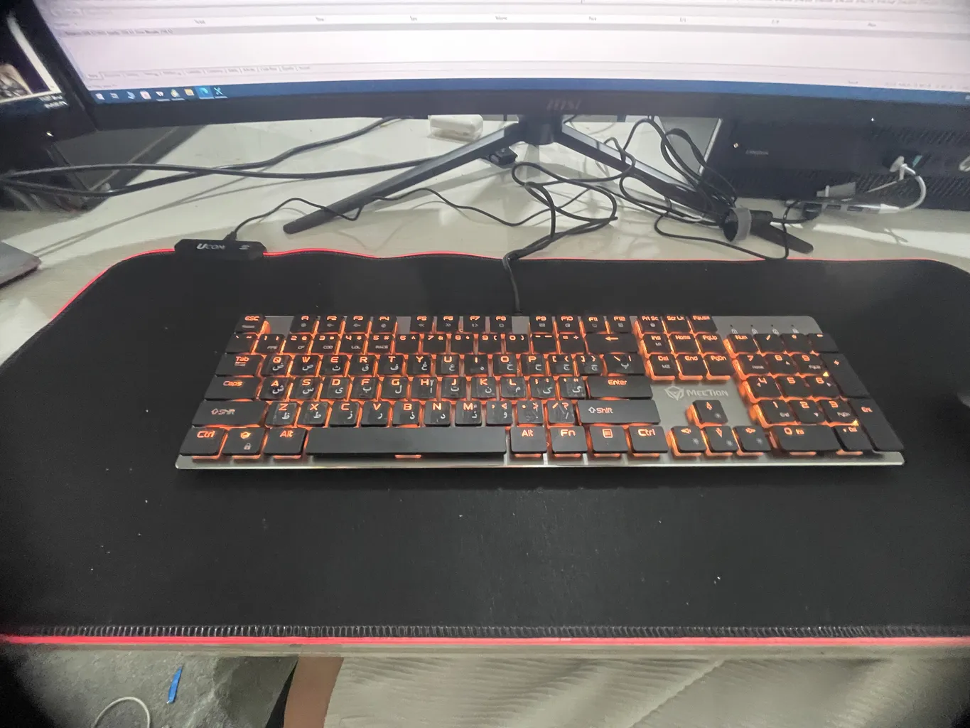 کیبورد مخصوص بازی میشن مدل MT-MK80