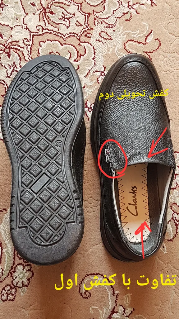 کفش طبی مردانه مدل چرم طبیعی 92 کد 199255547880021455