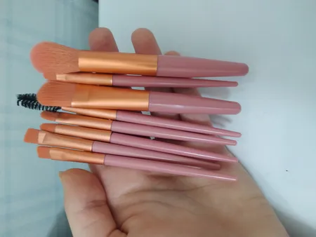 ست برس آرایشی مدل نئونی کد h908 مجموعه 8 عددی