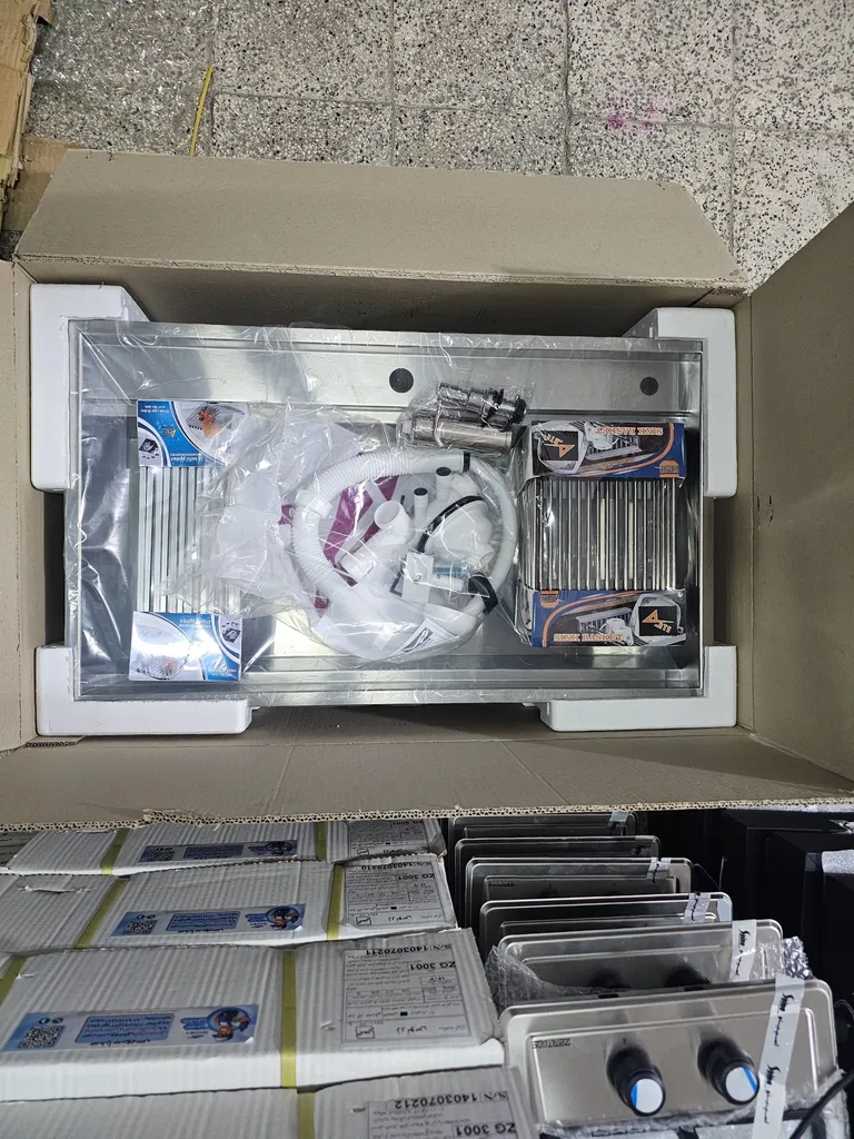 سینک ظرفشویی استیل زرتوس مدل ZSW101 توکار