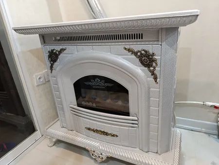 بخاری گازی شایسته طرح شومینه مدل کلاسیک