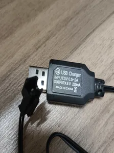 تجریه خرید شارژر باتری ماشین کنترلی آرسی تویز مدل RCT_4.8V_USB_SM به همراه سوکت SM دو پین