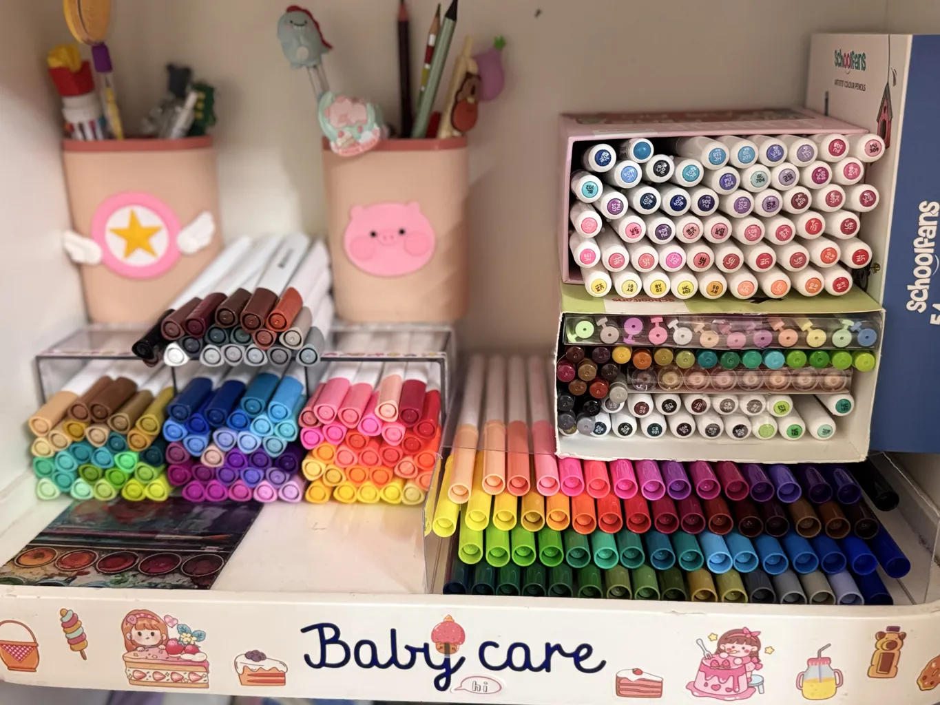 ماژیک رنگ آمیزی 64 رنگ آریا مدل طلقی کد 25