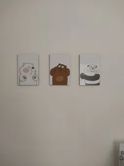 تابلو اتاق کودک آرت سون مدل K006 مجموعه 3 عددی