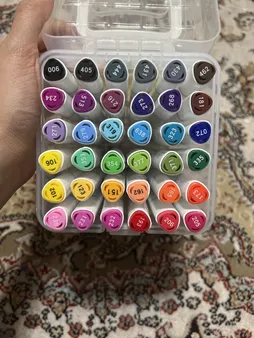 ماژیک راندو بیسیک مدل دو سر کد B4436 بسته 36 عددی