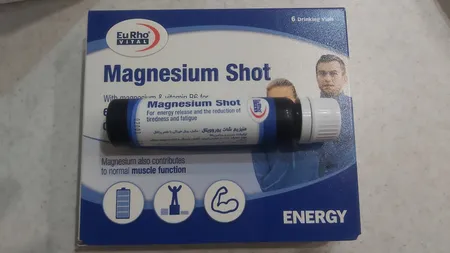ویال منیزیم شات یوروویتال بسته 6 عددی