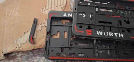 قاب پلاک خودرو مدل plus بسته 2 عددی