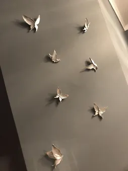 دیوارکوب لوتوس طرح پروانه کد P01 مجموعه 7 عددی