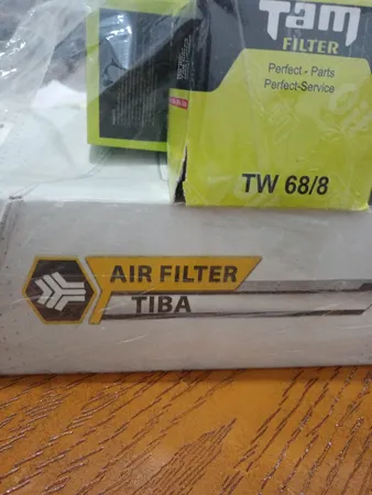 فیلتر روغن خودرو تام مدل TW 68/8 مناسب برای تیبا به همراه فیلتر هوا و فیلتر بنزین تام
