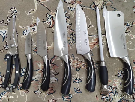 سرویس چاقوی آشپزخانه 7 پارچه جی فی نی مدل 2102