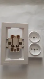 پریز برق دوقلو خیام الکتریک مدل KH8055