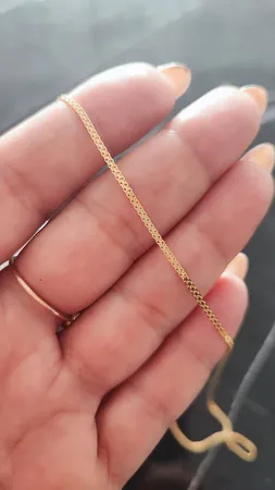 زنجیر طلا 18 عیار زنانه طلای مستجابی مدل بیزمارک کد 50