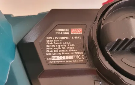 اره زنجیری سرشاخه زن رونیکس مدل 8602