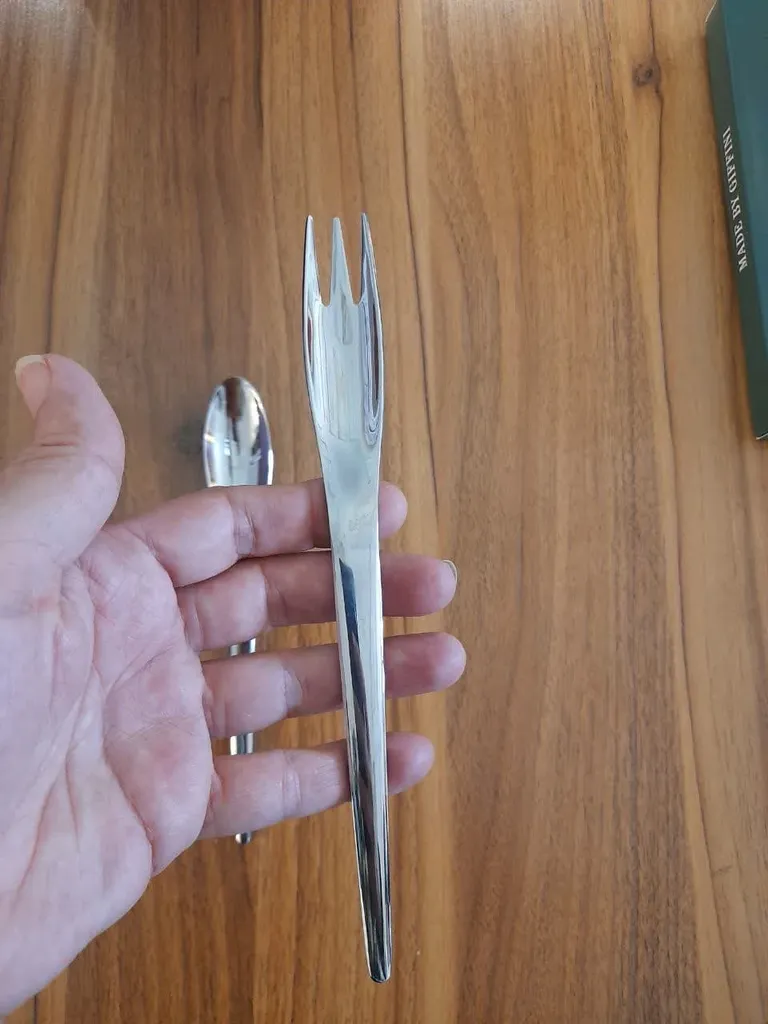 قاشق و چنگال جی فی نی مدل 694 fashion مجموعه 2 عددی