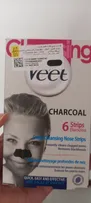 چسب‌ پاک کننده بینی ویت مدل Charcoal بسته 6 عددی