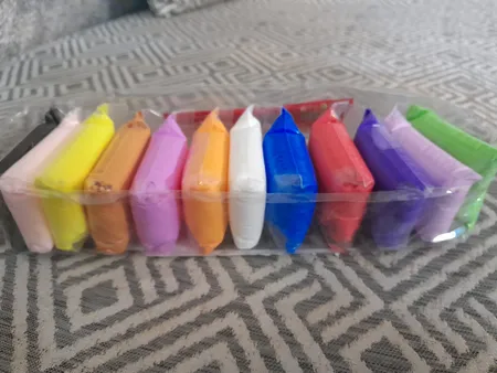 خمیر و ابزار مجسمه سازی مجسمه سازی کد‌ 007 بسته 12 عددی به همراه ابزار