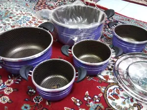 تجریه خرید سرویس پخت و پز  14 پارچه هلنا مدل زنبوری کد 5076