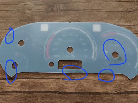 صفحه کیلومتر خودرو گاندو کد 01 مناسب برای ساینا